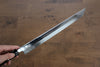 Sakai Takayuki Eau Trempe Honyaki Acier Blanc No.2 Finition en miroir Sakimaru Yanagiba  300mm Ebène avec bague Manipuler avec Gaine - japanny-FR