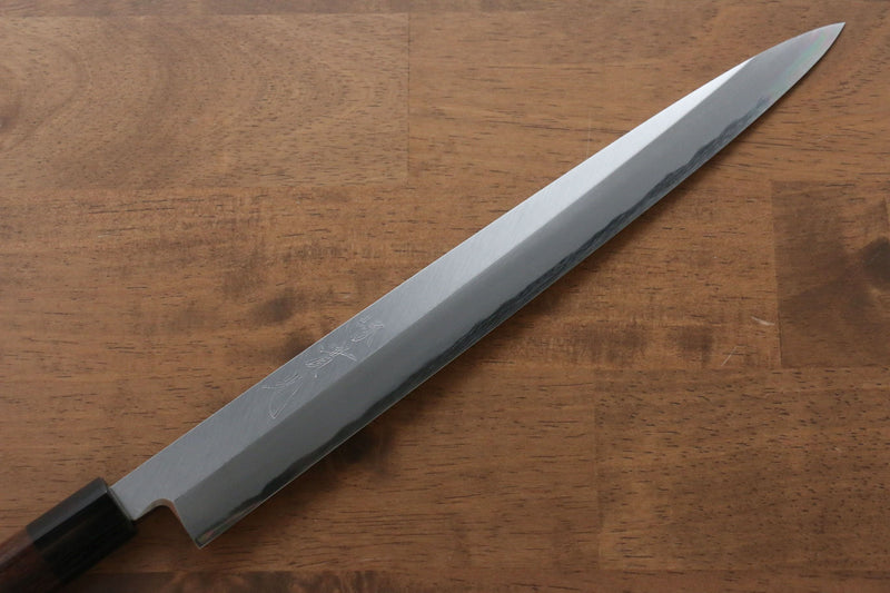 Jikko Acier Blanc No.2 Yanagiba 300mm Manipuler Shitan - japanny-FR