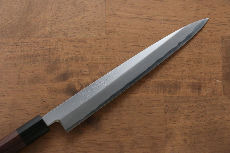 Jikko Acier Blanc No.2 Yanagiba 210mm Manipuler Shitan - japanny-FR