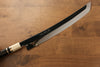 Jikko Acier argenté NO.3 Sakimaru Yanagiba 330mm Manipuler Ebène avec bague - japanny-FR