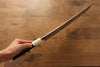 Jikko Acier argenté NO.3 Sakimaru Yanagiba 330mm Manipuler Ebène avec bague - japanny-FR