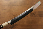 Jikko Acier argenté NO.3 Sakimaru Yanagiba 360mm Manipuler Ebène avec bague - japanny-FR