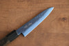 Seisuke Acier SK-85 Ion plating Martelé Petite-utilité  120mm Bois de pakka Gris Manipuler - japanny-FR