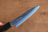 Seisuke Acier SK-85 Ion plating Martelé Petite-utilité  120mm Bois de pakka Gris Manipuler - japanny-FR