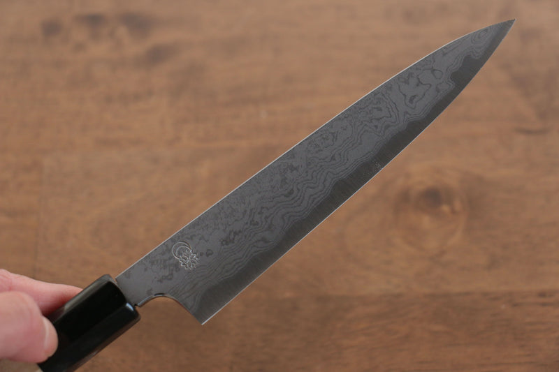 Kikuzuki Acier Bleu No.1 Damas Petite-utilité.  150mm Magnolia Manipuler - japanny-FR