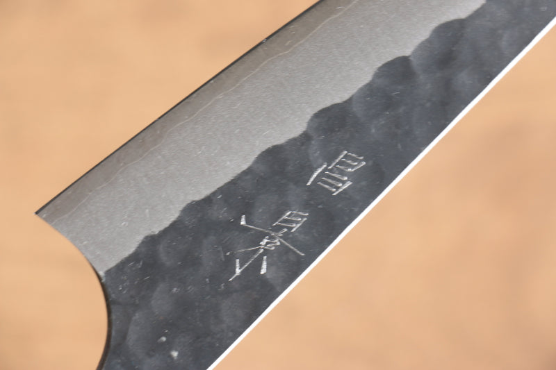 Masakage Koishi Super Bleu Finition noire couteau en os 150mm Manipuler Cerisier américain - japanny-FR