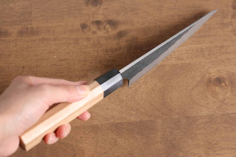 Masakage Koishi Super Bleu Finition noire couteau en os 150mm Manipuler Cerisier américain - japanny-FR