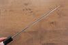 Jikko Acier Bleu Damas Gyuto 210mm Manipuler Ebène avec double anneau - japanny-FR