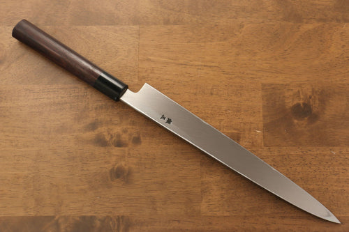 Jikko Acier argenté NO.3 Yanagiba 240mm Manipuler Shitan - japanny-FR