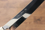 Jikko Acier argenté NO.3 Finition en miroir Kiritsuke Yanagiba 330mm Manipuler Ebène avec bague - japanny-FR