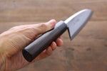 Takayuki Iwai Acier Blanc No.1 Damas Deba  150mm Shitan Manipuler - japanny-FR