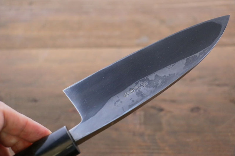 Takayuki Iwai Acier Blanc No.1 Damas Deba  150mm Shitan Manipuler - japanny-FR