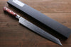 Sakai Takayuki VG10 33-Couches Damas Kengata Yanagiba  270mm Bois d'acajou Pakka Manipuler - japanny-FR